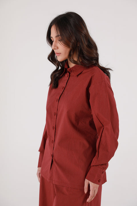 PINSTRIPE BUTTON DOWN SHIRT