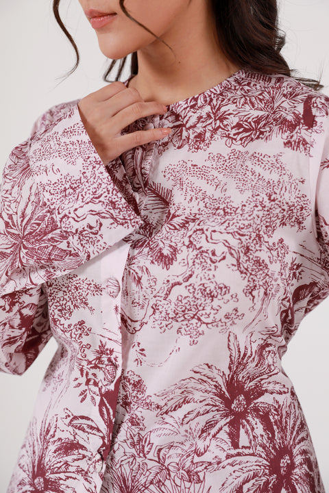 PRINTED BUTTON-DOWN SHIRT
