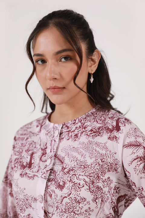 PRINTED BUTTON-DOWN SHIRT