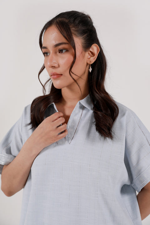 EMBROIDERED KIMONO TOP