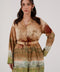 PRINTED SHIRT WITH BELT DETAIL