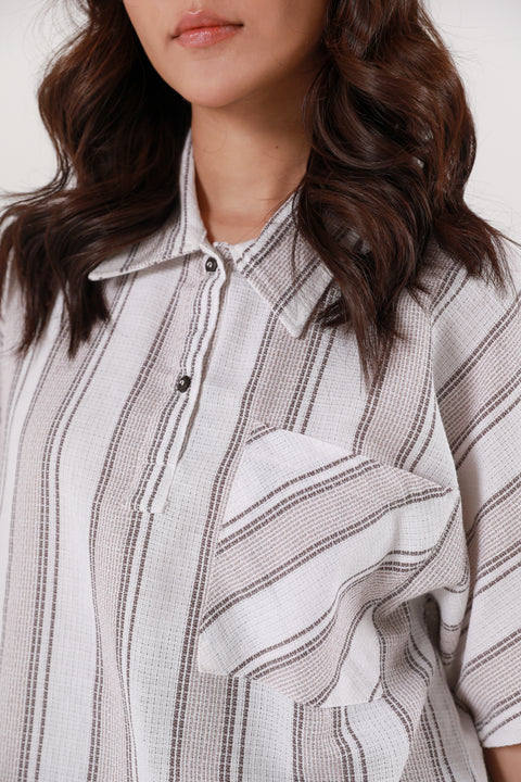 KIMONO TEXTURED TOP