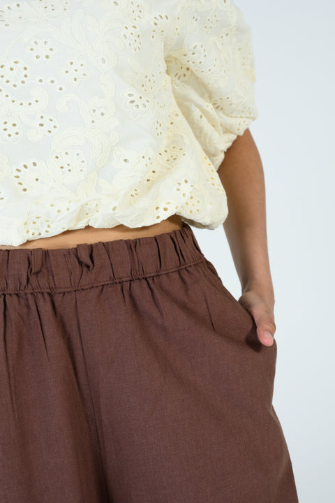 SCHIFFLI EMBROIDERED TOP