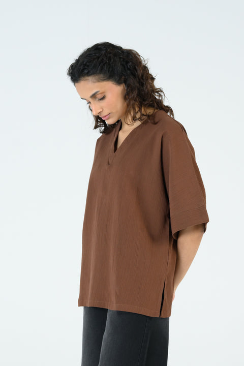 TEXTURED KIMONO TOP
