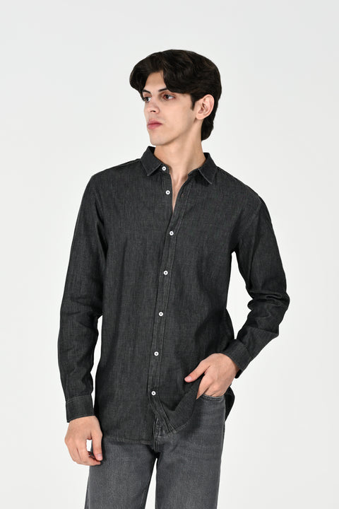 BUTTON DOWN DENIM SHIRT