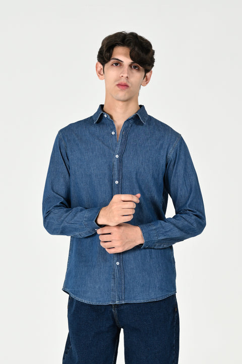 BUTTON DOWN DENIM SHIRT