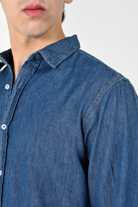 BUTTON DOWN DENIM SHIRT