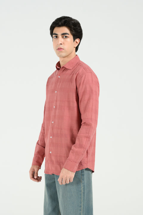 BUTTON DOWN DOBBY SHIRT