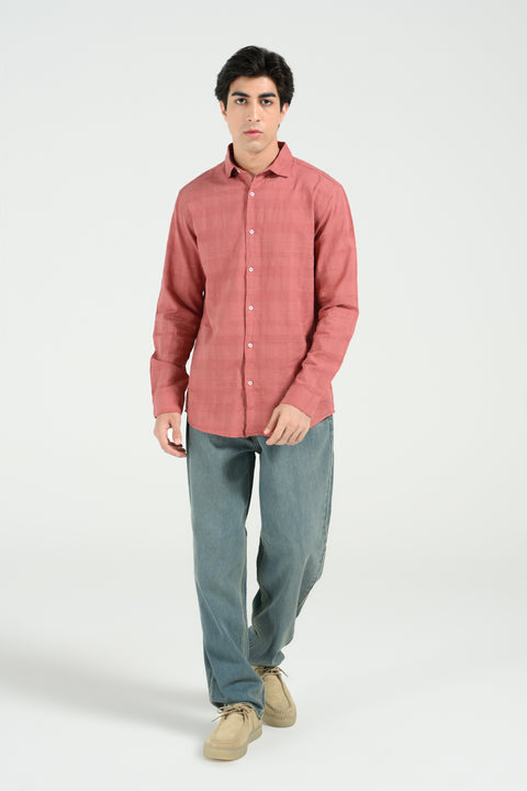BUTTON DOWN DOBBY SHIRT