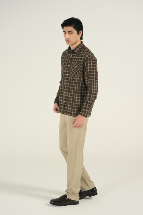 BAGGY FIT CHECK SHIRT