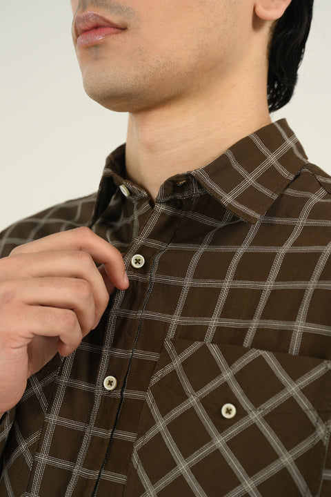 BAGGY FIT CHECK SHIRT