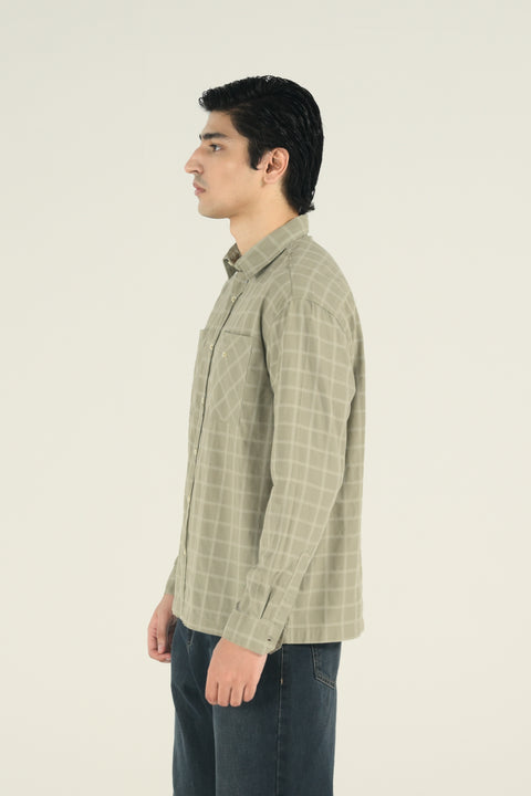 BAGGY FIT CHECK SHIRT
