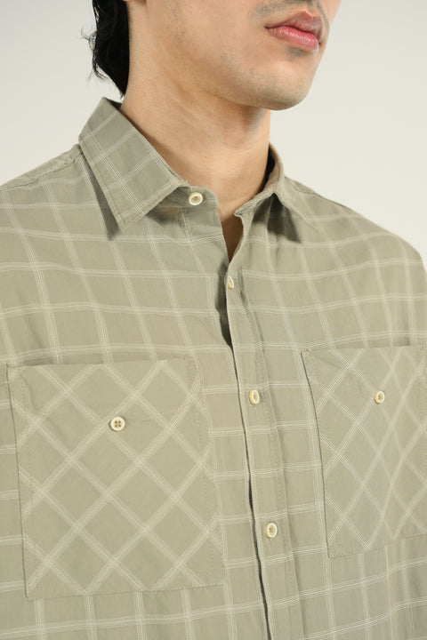 BAGGY FIT CHECK SHIRT