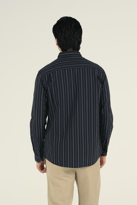 BUTTON DOWN STRIPED SHIRT