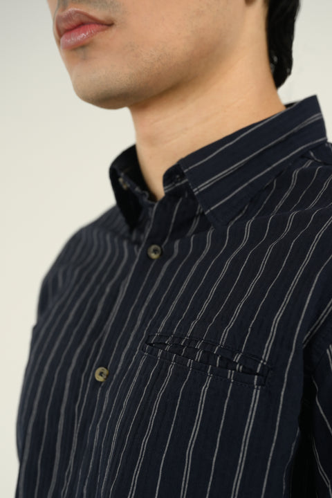 BUTTON DOWN STRIPED SHIRT