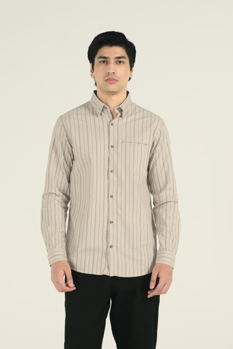 BUTTON DOWN STRIPED SHIRT