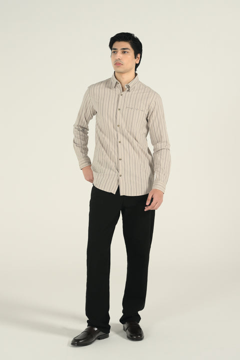 BUTTON DOWN STRIPED SHIRT