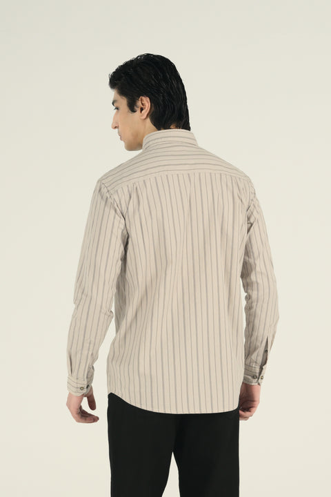 BUTTON DOWN STRIPED SHIRT