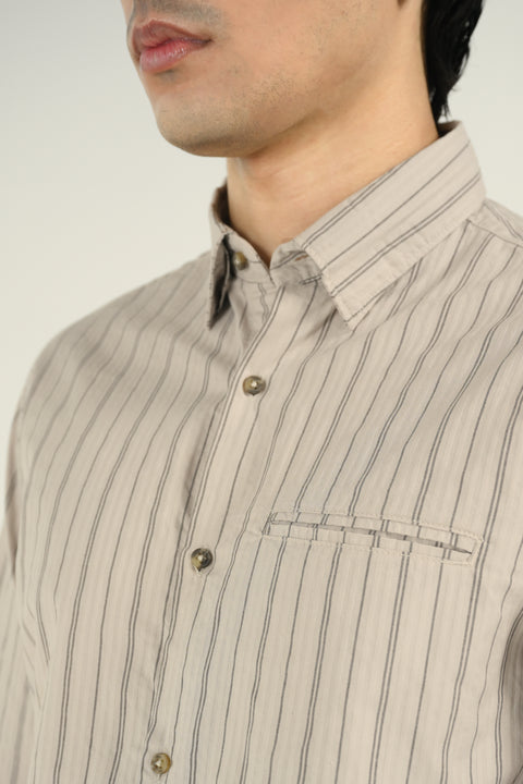 BUTTON DOWN STRIPED SHIRT