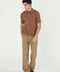 TEXTURED KNITTED POLO