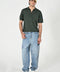 ZIP PLACKET KNITTED POLO