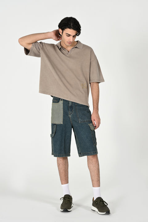 BOXY FIT WASHED POLO