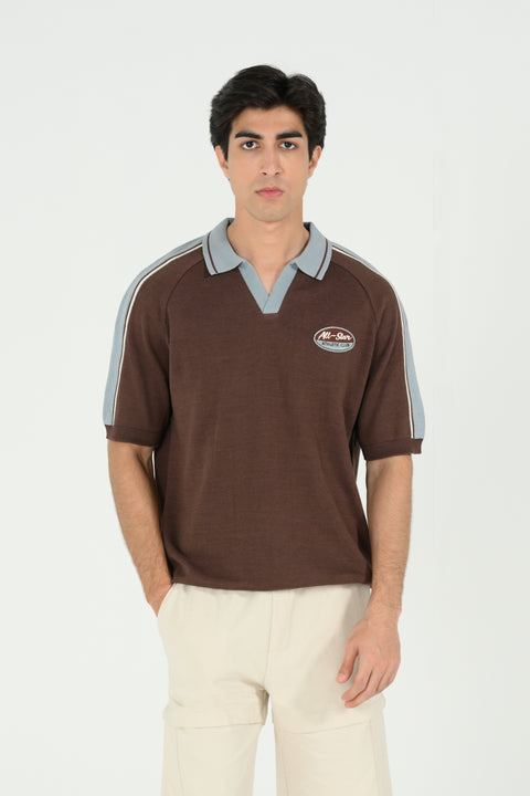 JOHNNY COLLAR KNITTED POLO