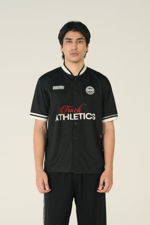 RELAXED FIT MESH BUTTON DOWN POLO