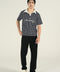 RELAXED FIT CONTRAST COLLAR PRINTED POLO