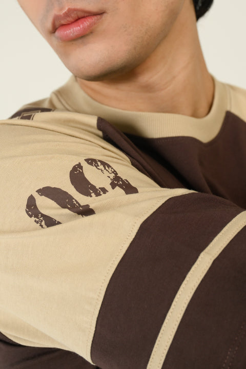 BOXY FIT CONTRAST RAGLAN SLEEVE TEE