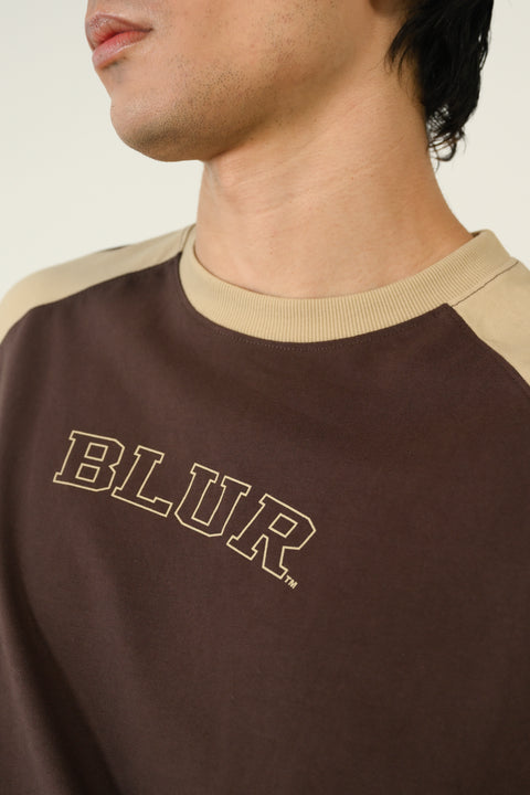 BOXY FIT CONTRAST RAGLAN SLEEVE TEE