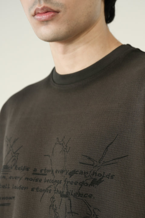BAGGY FIT WASHED EFFECT GRAPHIC TEE