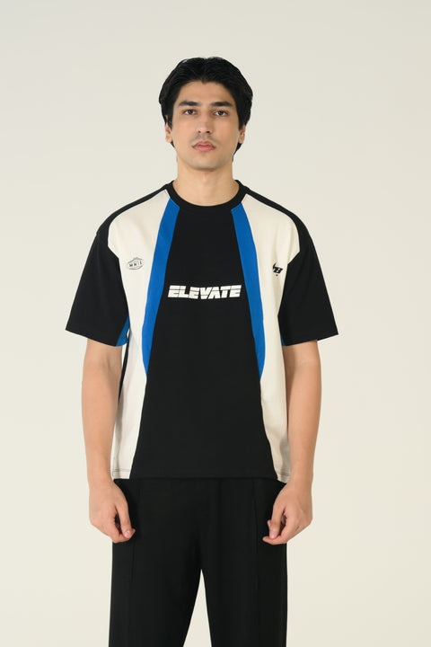 RELAXED FIT COLOR BLOCKING TEE