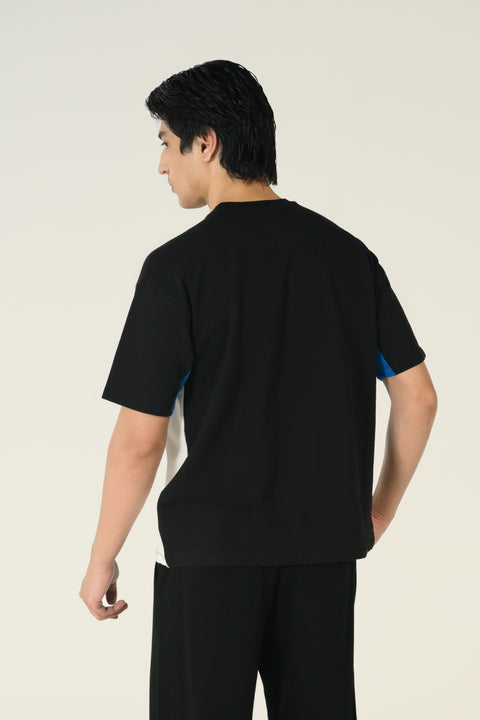 RELAXED FIT COLOR BLOCKING TEE