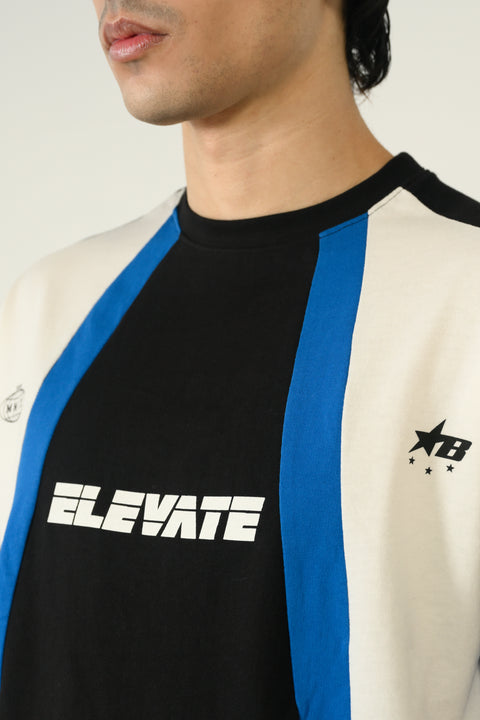 RELAXED FIT COLOR BLOCKING TEE
