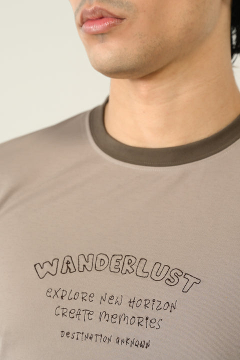 SLIM CROPPED EMBROIDERED TEE