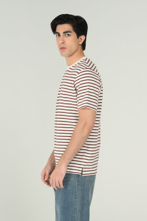 TEXTURED STRIPER TEE