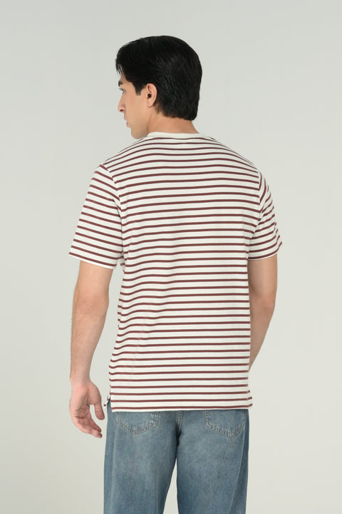 TEXTURED STRIPER TEE