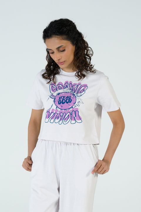 GRAPHIC CROPPED TEE
