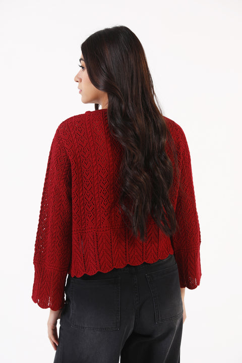 CROCHET KNIT TOP