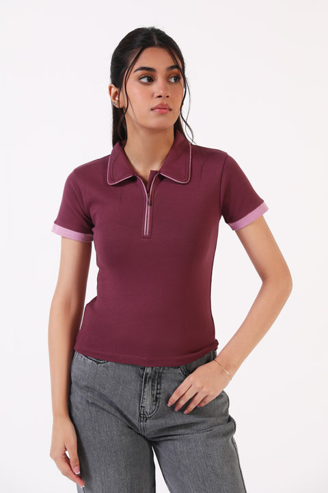 CONTRAST POLO SHIRT