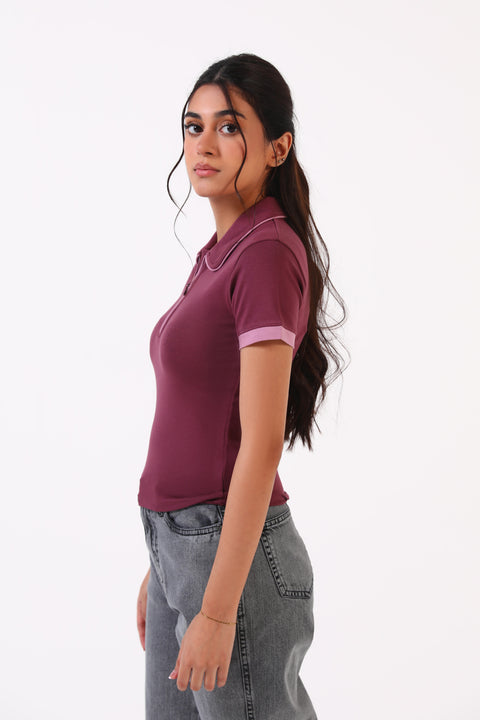 CONTRAST POLO SHIRT