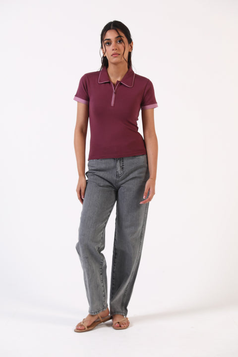 CONTRAST POLO SHIRT
