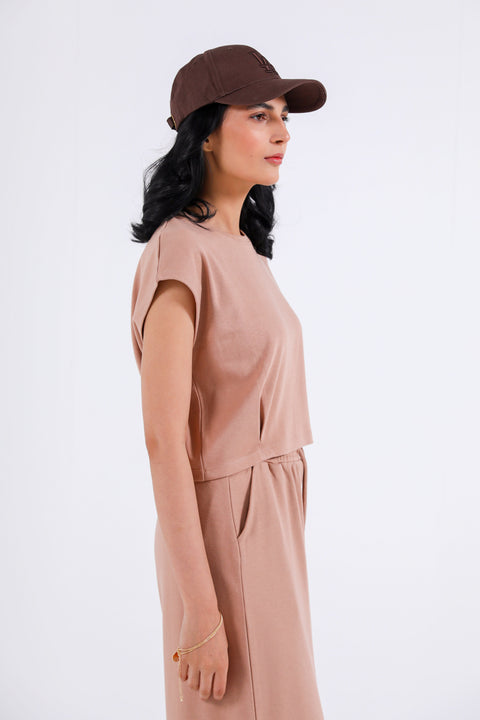 PLEATED CROPPED TOP