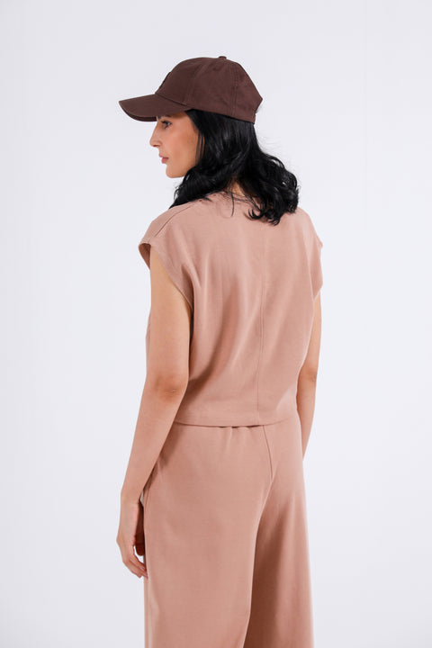 PLEATED CROPPED TOP