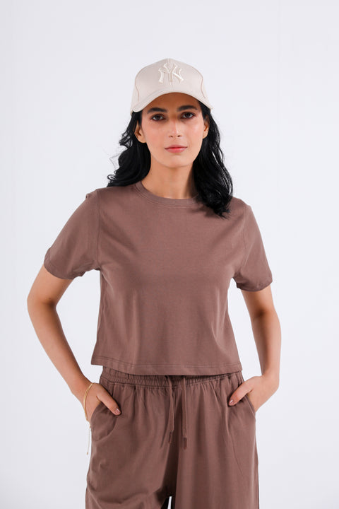 BASIC CROPPED TEE