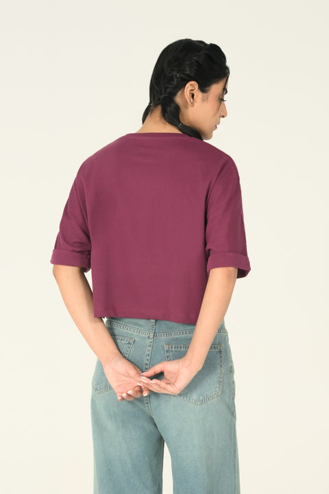 CROPPED KIMONO TEE