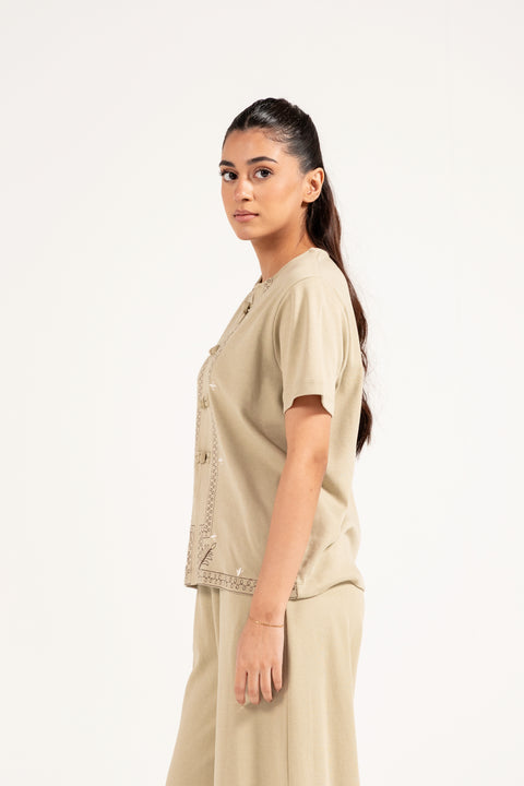 EMBROIDERED JAPANESE KNIT TOP