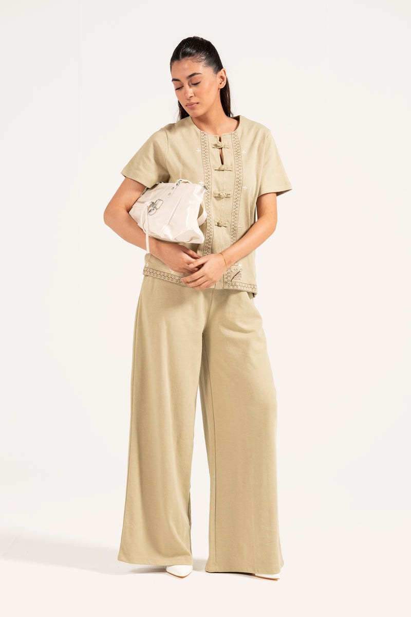EMBROIDERED JAPANESE KNIT TOP