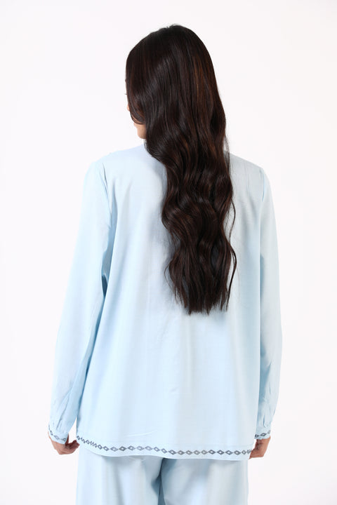 EMBROIDERED BUTTON DOWN SHIRT